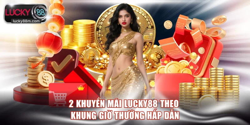 2 khuyến mãi LUCKY88 theo khung giờ thưởng hấp dẫn