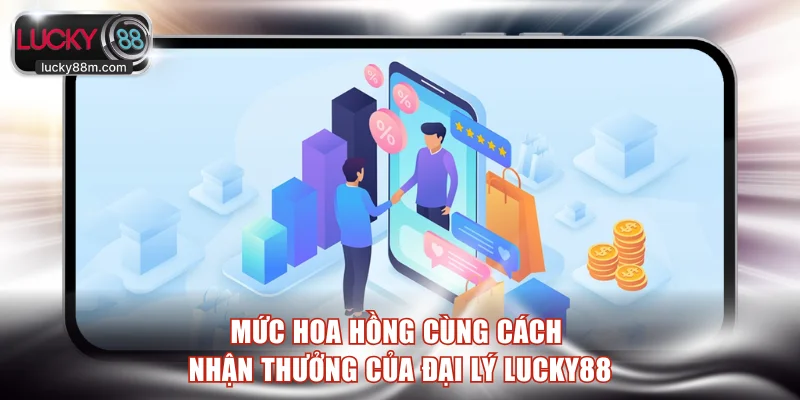 Mức hoa hồng cùng cách nhận thưởng của đại lý LUCKY88